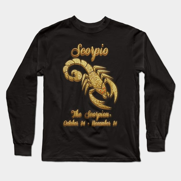 Astrology Designs Long Sleeve T-Shirt by triplefivedesigns